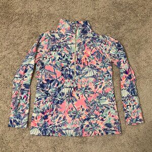 Lilly Pulitzer Skipper Popover Pullover. Size: S. Pink/Blue.